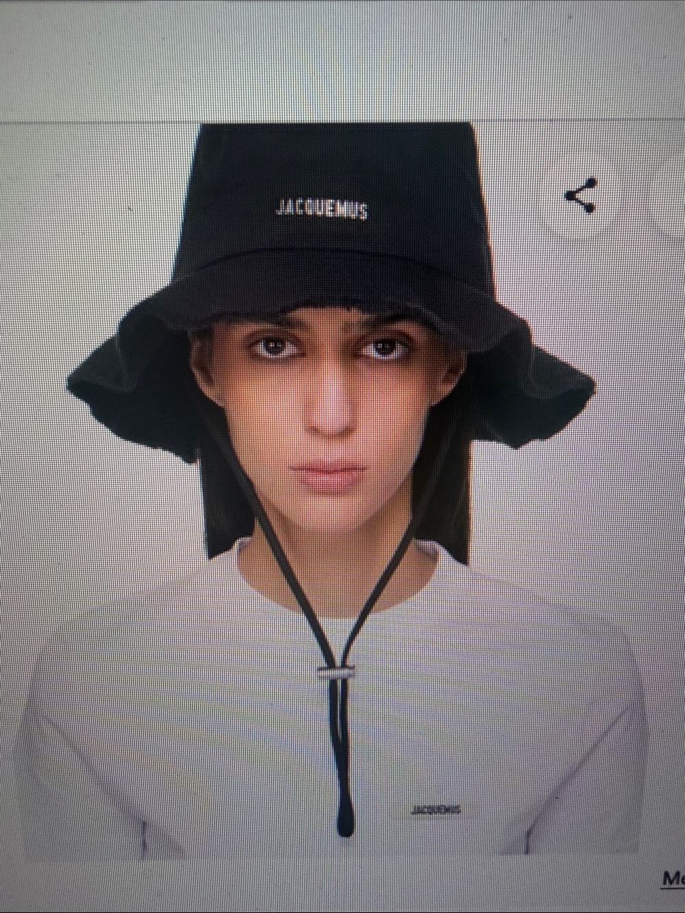 Jacquemus Black women Bucket Hat with Chin Strap - Picture 5 of 5